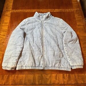 Andrew Marc Marc New York Gray Puffer Jacket Size L